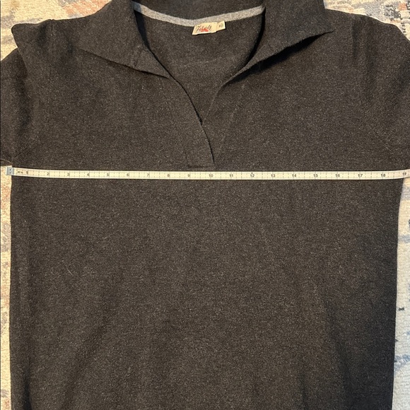 Faherty Jackson Polo Pullover in ash heather - Picture 6 of 7